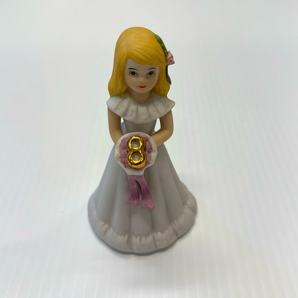 Enesco Other - Enesco Growing Up Girls Blonde Age 8 Birthday Girl Figurine